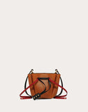 WOMEN'S VALENTINO GARAVANI SMALL VLOGO CALFSKIN BUCKET BAG TAN