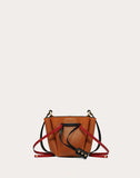 WOMEN'S VALENTINO GARAVANI SMALL VLOGO CALFSKIN BUCKET BAG TAN