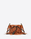 WOMEN'S VALENTINO GARAVANI SMALL VLOGO BUCKET BAG WITH FEATHER DETAILS