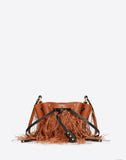 WOMEN'S VALENTINO GARAVANI SMALL VLOGO BUCKET BAG WITH FEATHER DETAILS