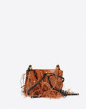 WOMEN'S VALENTINO GARAVANI SMALL VLOGO BUCKET BAG WITH FEATHER DETAILS