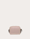 WOMEN'S VALENTINO GARAVANI SMALL ROCKSTUD GRAINY CALFSKIN CROSSBODY BAG WATER ROSE