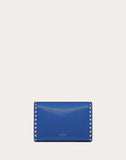 WOMEN'S VALENTINO GARAVANI SMALL ROCKSTUD GRAINY CALFSKIN CROSSBODY BAG BALTIC BLUE