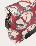 MEN'S VALENTINO GARAVANI UNDERCOVER ROCKSTUD SHOULDER BAG PURE RED