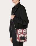 MEN'S VALENTINO GARAVANI UNDERCOVER ROCKSTUD SHOULDER BAG PURE RED