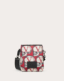 MEN'S VALENTINO GARAVANI UNDERCOVER ROCKSTUD SHOULDER BAG PURE RED