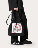 MEN'S VALENTINO GARAVANI UNDERCOVER BUCKET BAG BLACK