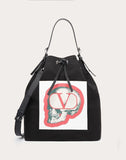 MEN'S VALENTINO GARAVANI UNDERCOVER BUCKET BAG BLACK