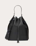 MEN'S VALENTINO GARAVANI LEATHER VLOGO BUCKET BAG