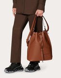 MEN'S VALENTINO GARAVANI LEATHER VLOGO BUCKET BAG