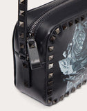 WOMEN'S VALENTINO GARAVANI SMALL VALENTINO GARAVANI ROCKSTUD UNDERCOVER CROSSBODY BAG BLACK