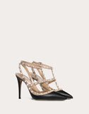 WOMEN'S VALENTINO GARAVANI ROCKSTUD ANKLE STRAP PUMP 100 MM BLACK