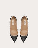 WOMEN'S VALENTINO GARAVANI ROCKSTUD PATENT LEATHER PUMP 100 MM BLACK