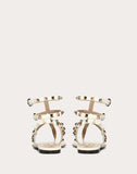 WOMEN'S VALENTINO GARAVANI ROCKSTUD CALFSKIN FLAT FLIP-FLOP SANDAL LIGHT IVORY
