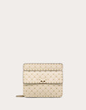 WOMEN'S VALENTINO GARAVANI MEDIUM ROCKSTUD SPIKE NAPPA LEATHER BAG LIGHT IVORY