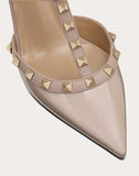 WOMEN'S VALENTINO GARAVANI ROCKSTUD CAGED PUMP 65MM POUDRE