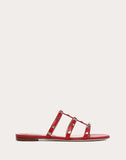 WOMEN'S VALENTINO GARAVANI ROCKSTUD FLAT SLIDE SANDAL ROSSO VALENTINO