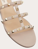 WOMEN'S VALENTINO GARAVANI ROCKSTUD FLAT SLIDE SANDAL POUDRE