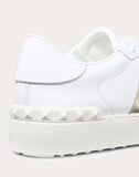 WOMEN'S VALENTINO GARAVANI OPEN SNEAKER WITH METALLIC STRIPE GOLD