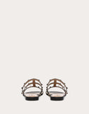 WOMEN'S VALENTINO GARAVANI ROCKSTUD FLAT SLIDE SANDAL BLACK