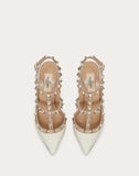 WOMEN'S VALENTINO GARAVANI ROCKSTUD ANKLE STRAP PUMP 100 MM IVORY