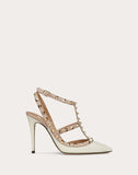 WOMEN'S VALENTINO GARAVANI ROCKSTUD ANKLE STRAP PUMP 100 MM IVORY
