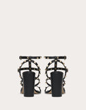 WOMEN'S VALENTINO GARAVANI ROCKSTUD ANKLE STRAP SANDAL 90 MM BLACK