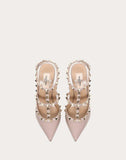 WOMEN'S VALENTINO GARAVANI ROCKSTUD ANKLE STRAP PUMP 100 MM POUDRE