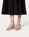 WOMEN'S VALENTINO GARAVANI ROCKSTUD CAGED SANDAL 60MM POUDRE