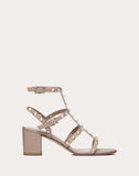 WOMEN'S VALENTINO GARAVANI ROCKSTUD CAGED SANDAL 60MM POUDRE