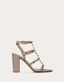 WOMEN'S VALENTINO GARAVANI ROCKSTUD ANKLE STRAP SANDAL 90 MM POUDRE