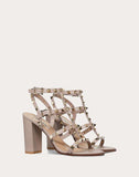 WOMEN'S VALENTINO GARAVANI ROCKSTUD ANKLE STRAP SANDAL 90 MM POUDRE