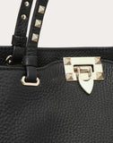 WOMEN'S VALENTINO GARAVANI SMALL GRAIN CALFSKIN LEATHER ROCKSTUD BAG