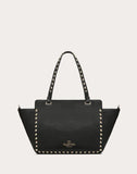 WOMEN'S VALENTINO GARAVANI SMALL GRAIN CALFSKIN LEATHER ROCKSTUD BAG
