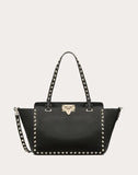WOMEN'S VALENTINO GARAVANI SMALL GRAIN CALFSKIN LEATHER ROCKSTUD BAG