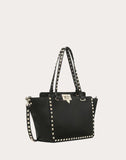 WOMEN'S VALENTINO GARAVANI SMALL GRAIN CALFSKIN LEATHER ROCKSTUD BAG