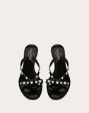 WOMEN'S VALENTINO GARAVANI RUBBER ROCKSTUD THONG BLACK