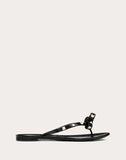 WOMEN'S VALENTINO GARAVANI RUBBER ROCKSTUD THONG BLACK
