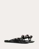 WOMEN'S VALENTINO GARAVANI RUBBER ROCKSTUD THONG BLACK