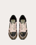 WOMEN'S VALENTINO GARAVANI CAMOUFLAGE ROCKRUNNER SNEAKER MILITARY GREEN