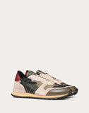 WOMEN'S VALENTINO GARAVANI CAMOUFLAGE ROCKRUNNER SNEAKER MILITARY GREEN
