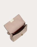 WOMEN'S VALENTINO GARAVANI MEDIUM ROCKSTUD SPIKE NAPPA LEATHER BAG POUDRE