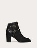 WOMEN'S VALENTINO GARAVANI ROCKSTUD ANKLE BOOT 70 MM BLACK