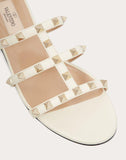 WOMEN'S VALENTINO GARAVANI ROCKSTUD FLAT SLIDE SANDAL LIGHT IVORY