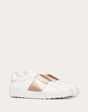 WOMEN'S VALENTINO GARAVANI OPEN SNEAKER WITH METALLIC STRIPE