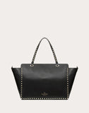 WOMEN'S VALENTINO GARAVANI LARGE ROCKSTUD TOTE BLACK