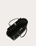 WOMEN'S VALENTINO GARAVANI LARGE ROCKSTUD TOTE BLACK