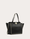 WOMEN'S VALENTINO GARAVANI LARGE ROCKSTUD TOTE BLACK