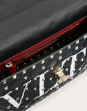 WOMEN'S VALENTINO GARAVANI MEDIUM VLTN ROCKSTUD SPIKE.IT BAG BLACK