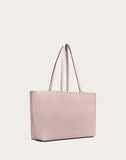 WOMEN'S VALENTINO GARAVANI SMALL ROCKSTUD GRAINY CALFSKIN SHOPPER POUDRE